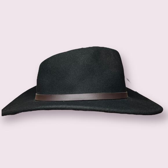 DPC Dorfman Pacific Co Black Wool Fedora Hat - Picture 2 of 5